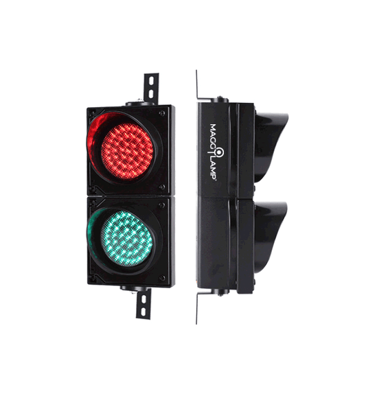 Maggylamp LED Traffic Light (100mm - 2 aspect, Red/Green, 12-24V DC)