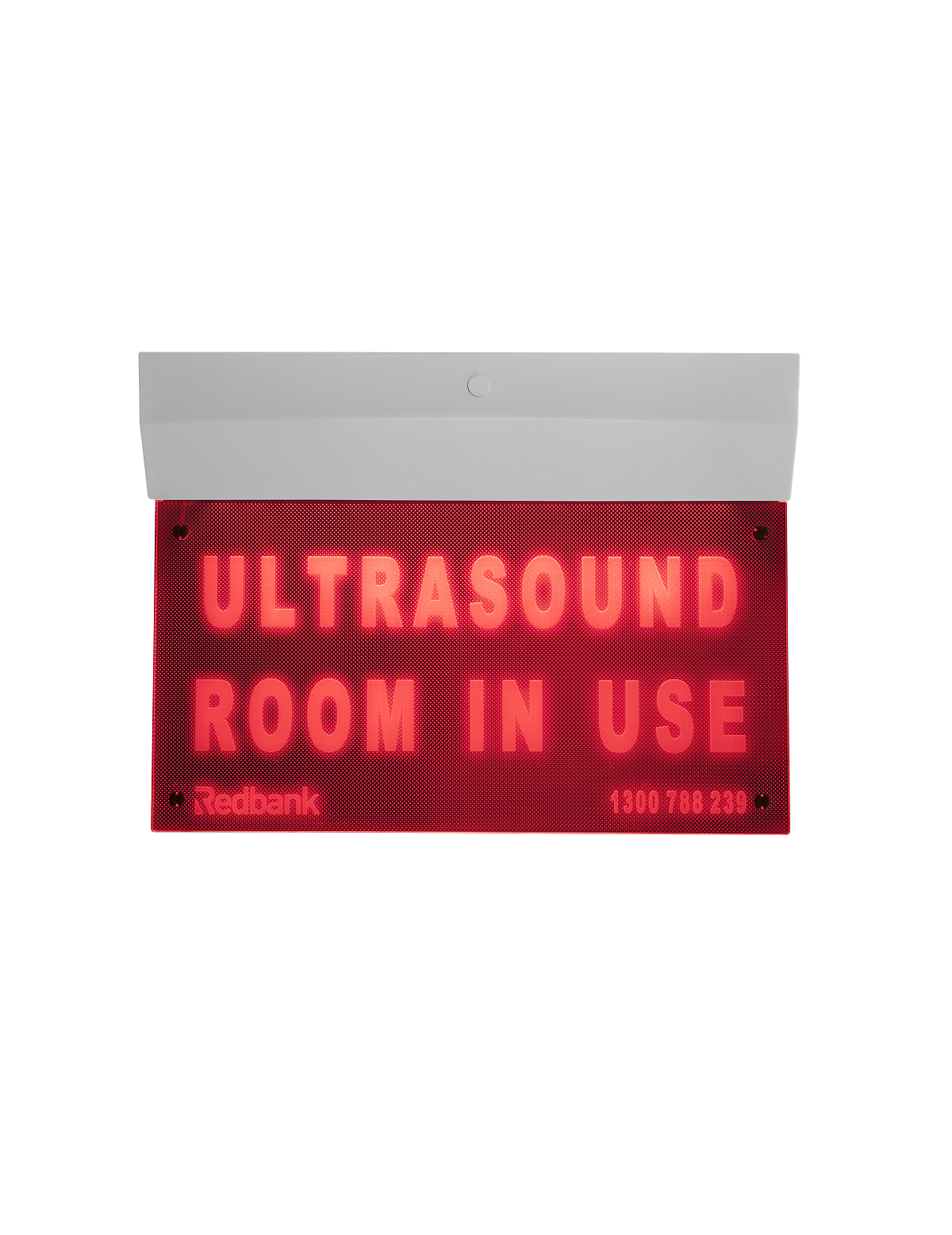 Edgelit LED Warning Sign, Ceiling/Wall mount, 240VAC