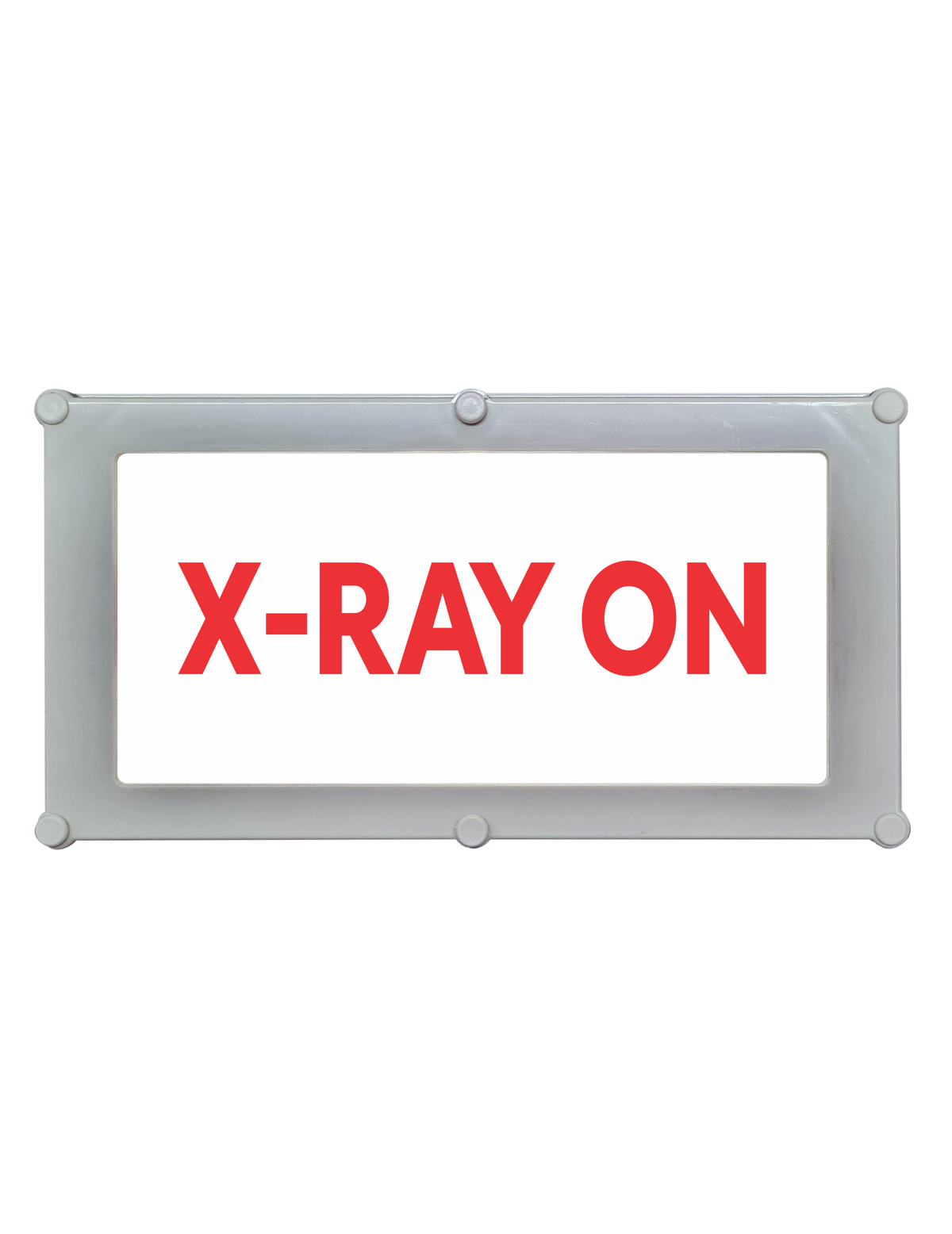 Maggylamp Backlit LED Warning Sign, Red Text on White, Ceiling/Wall mount
