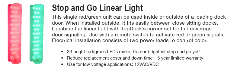 Stop Light Guide TopDok LED Linear Stop & Go Guide Light