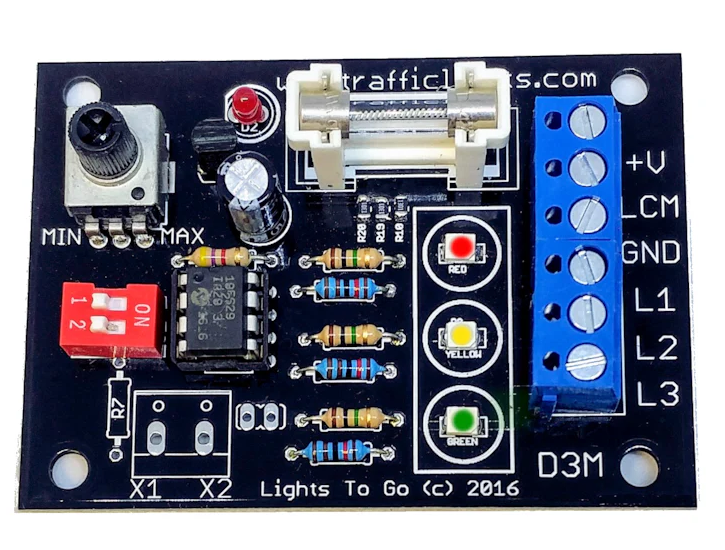 Traffic Light Sequence Controller-Red/Amber/Green Sequencer.
