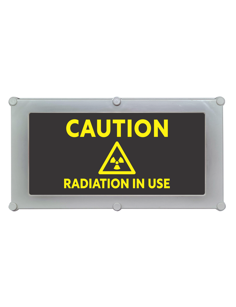 Maggylamp Backlit LED Warning Sign, Black with Yellow Text