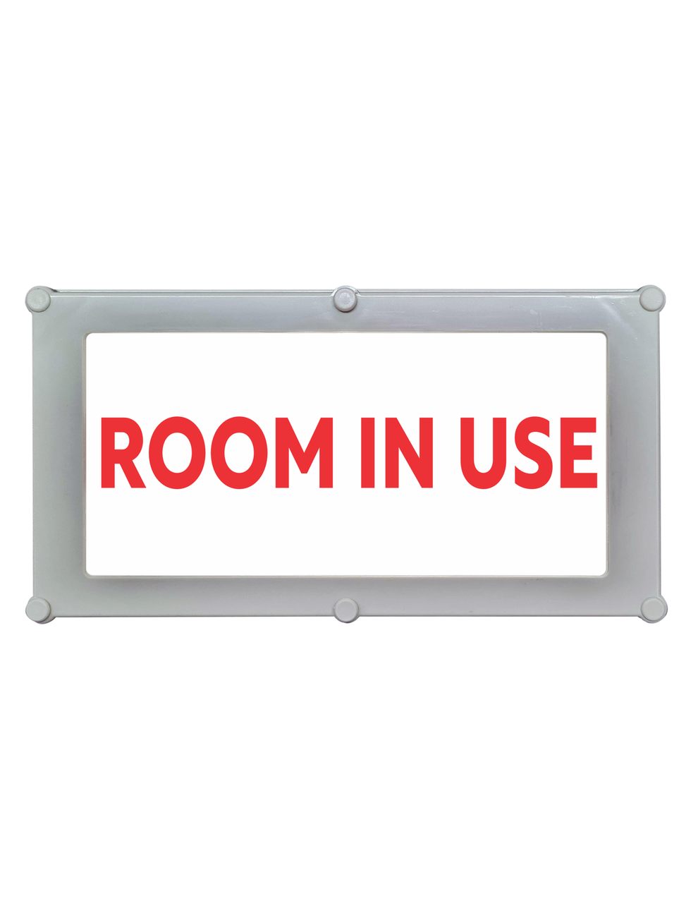 Maggylamp Backlit LED Warning Sign, Red Text on White, Ceiling/Wall mo