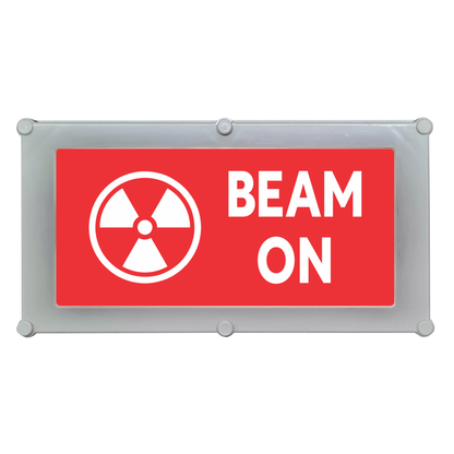 Maggylamp Backlit LED Warning Sign, Beam On or Beam Ready, Red/Green with White Text