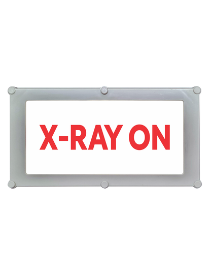 Maggylamp Backlit LED Warning Sign, Red Text on White, Ceiling/Wall mount