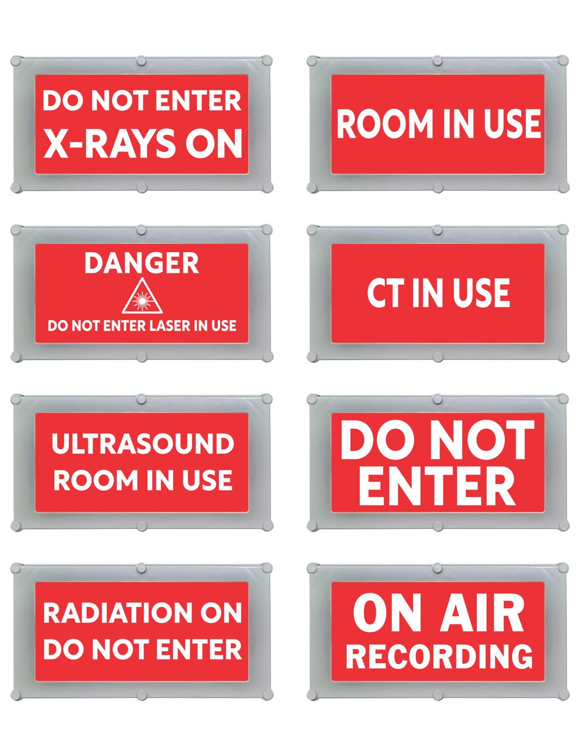 Led Injury. Sign Medical Illuminated Warning Signs Australia – Redbank Group