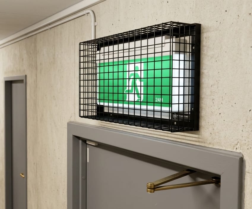 Wall/Floor Mounted Light Guard 45x30x18cm